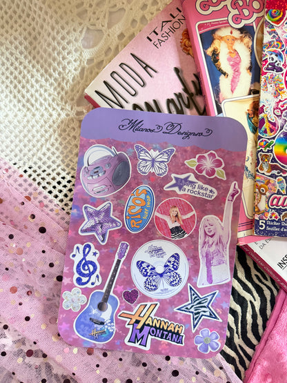 Hanna Montana sticker sheet