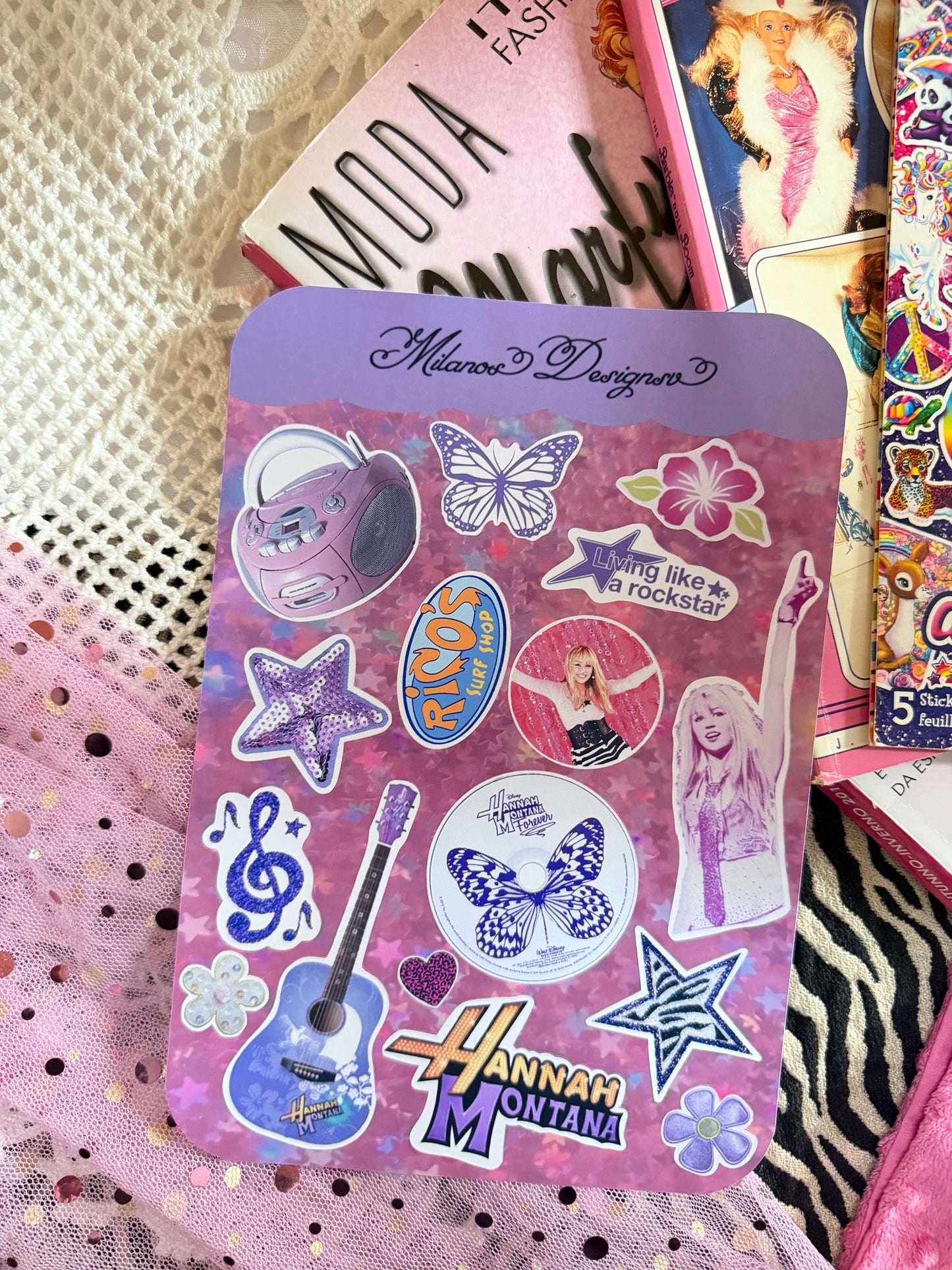 Hanna Montana sticker sheet