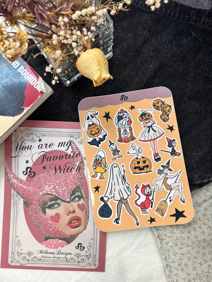 Nostalgic fall sticker sheet