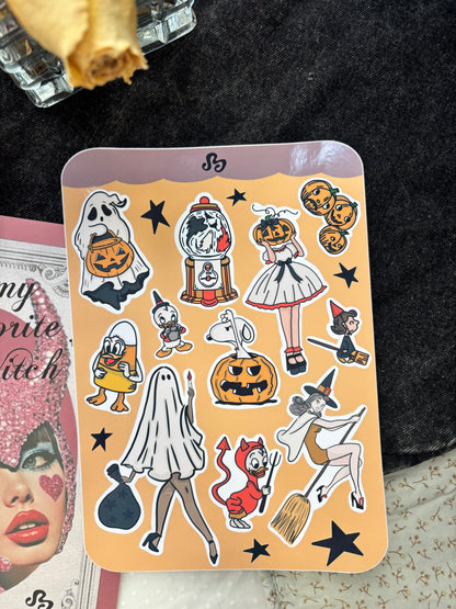 Nostalgic fall sticker sheet