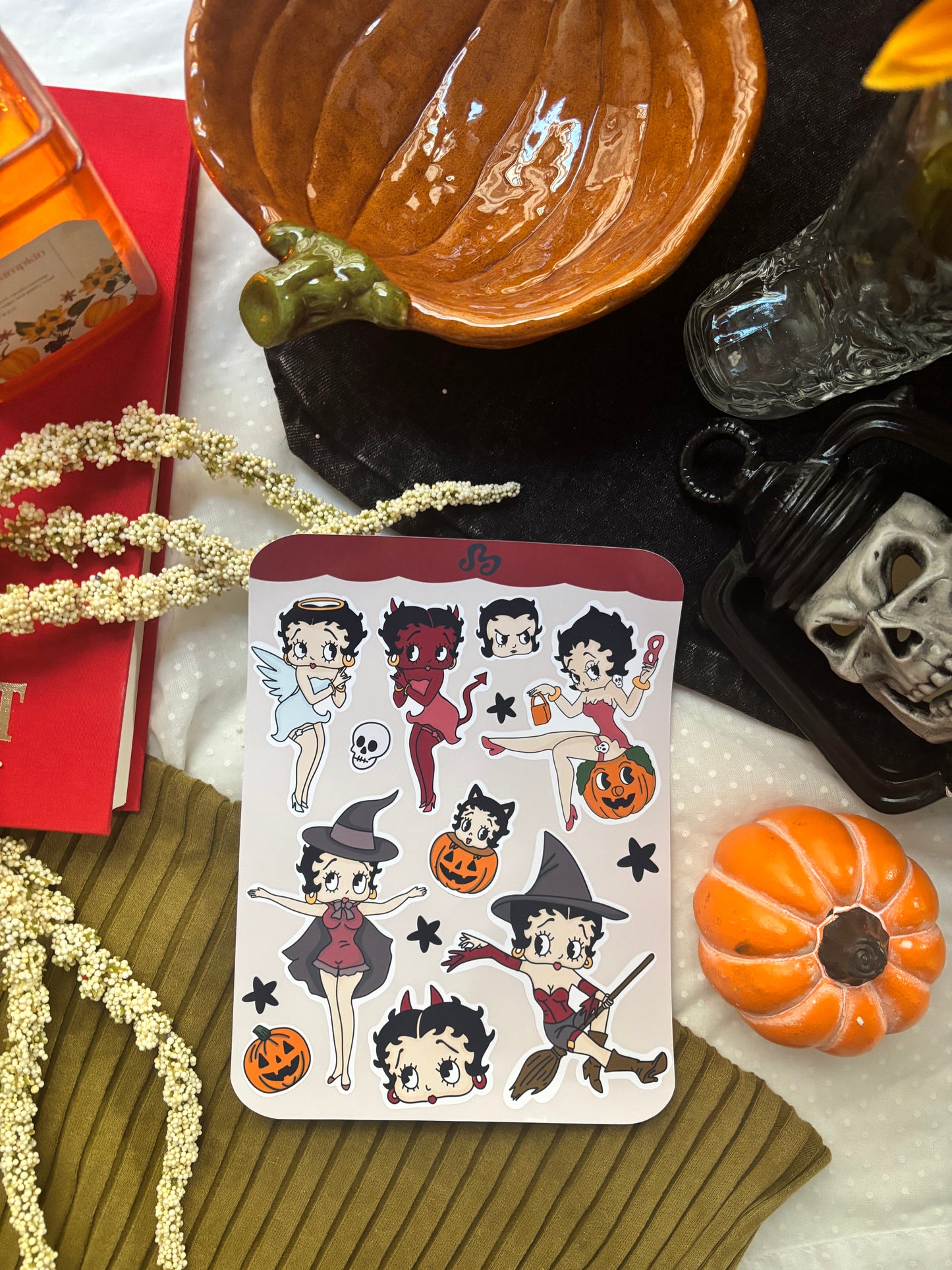 Witch Betty sticker sheet