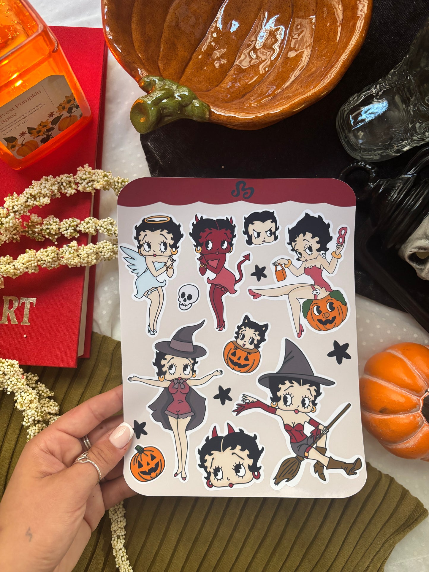 Witch Betty sticker sheet