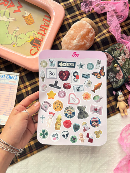 Trinket Lover sticker sheet
