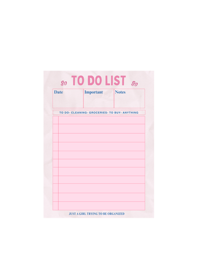 To Do List Notepad