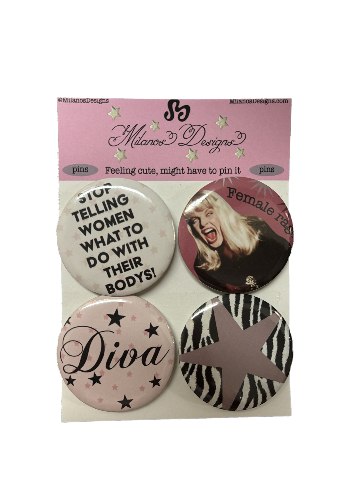 I'm Just a Girl pin pack