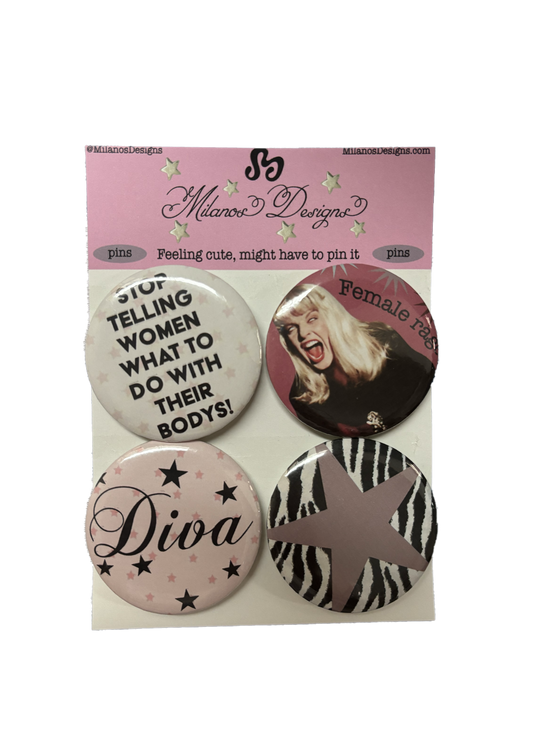 I'm Just a Girl pin pack