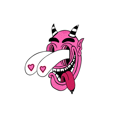 "Love Devil" Sticker