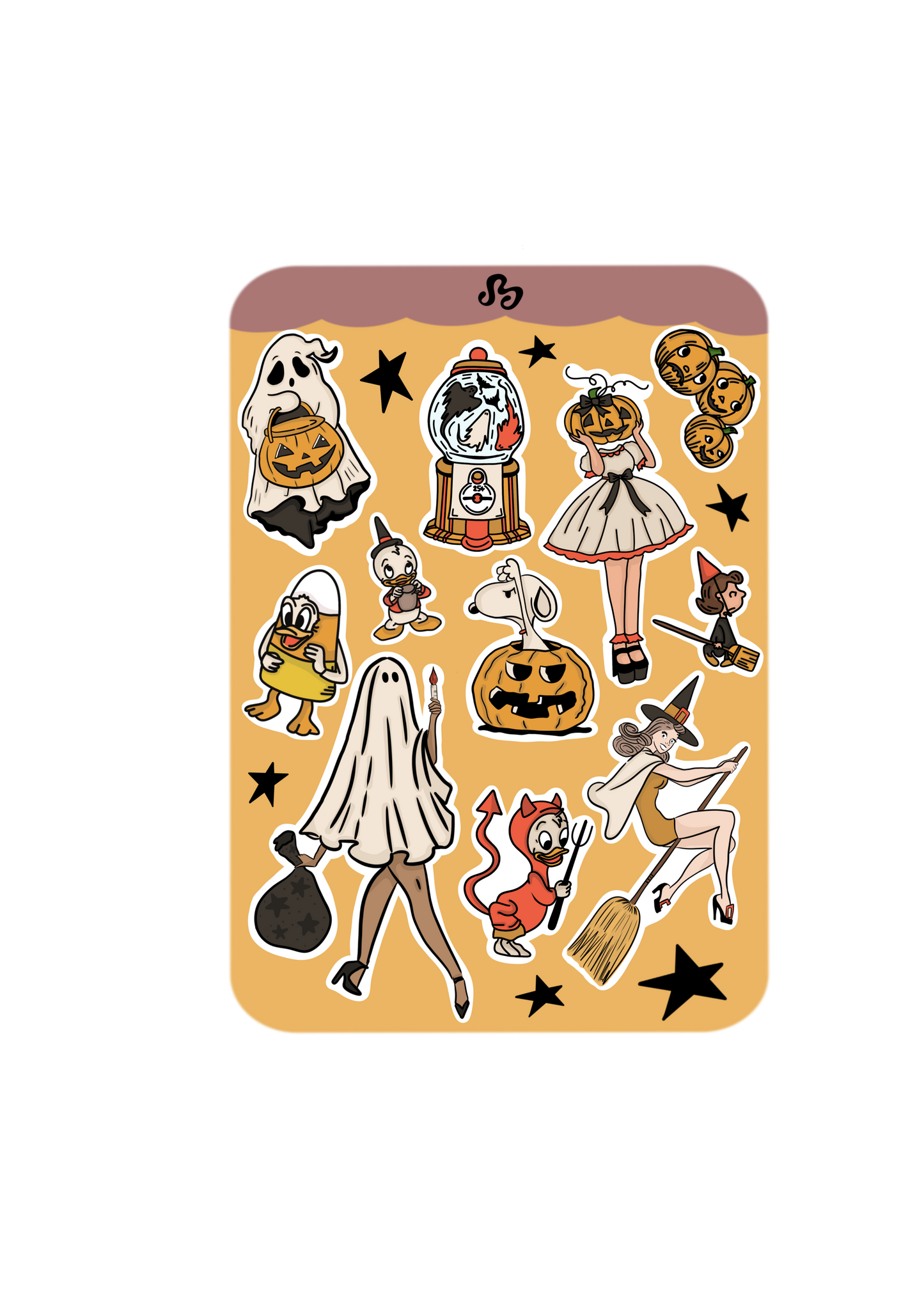 Nostalgic fall sticker sheet