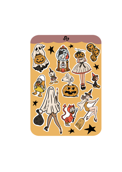 Nostalgic fall sticker sheet