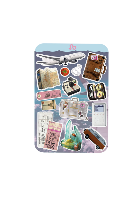 i <3 Traveling sticker sheet