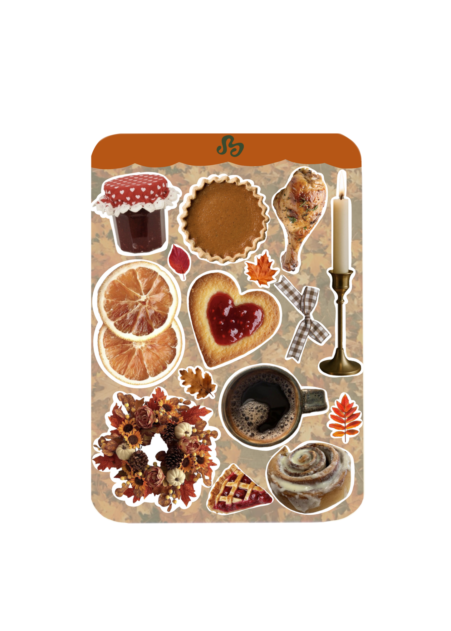 ThanksGiving Dinner  Sticker sheet