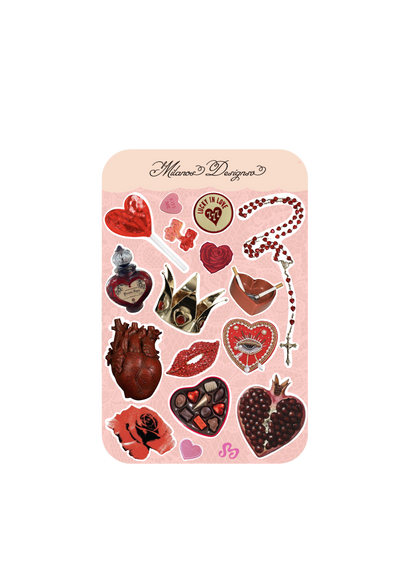 Dark love sticker sheet