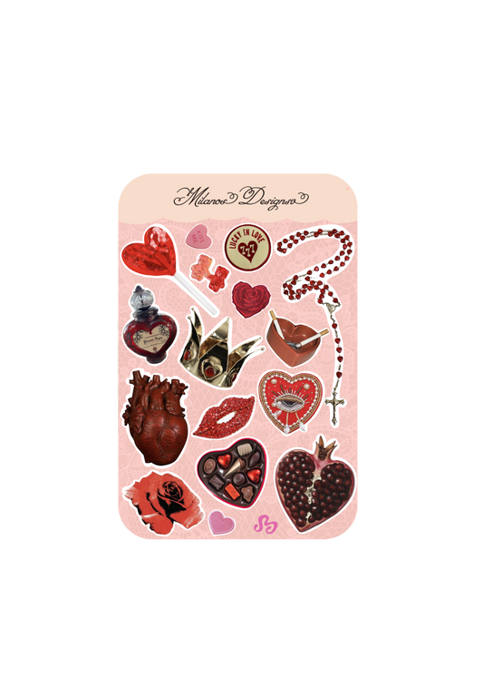 Dark love sticker sheet