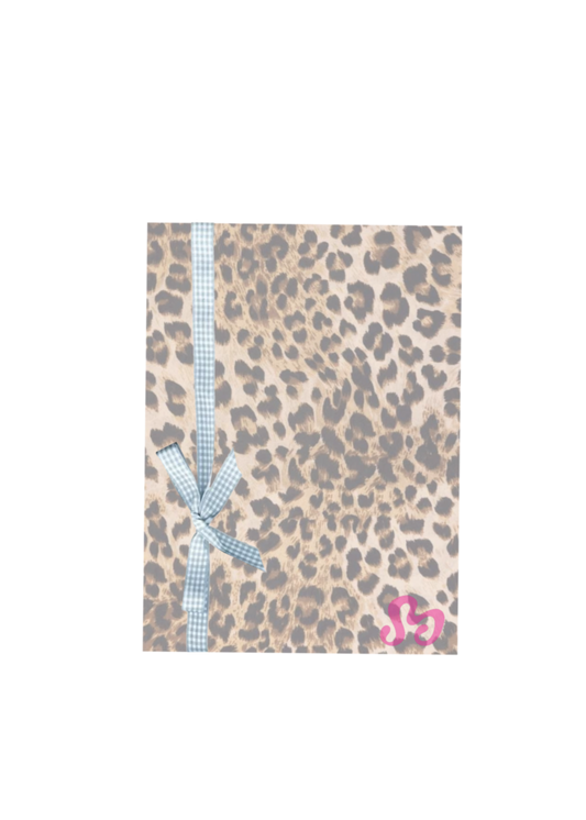 Cheetah Bow note pad