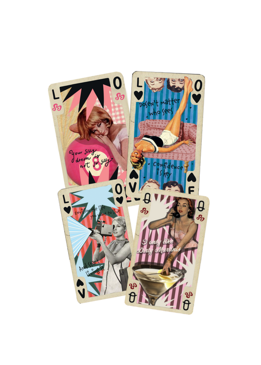 Pack of 4 collage stickers
