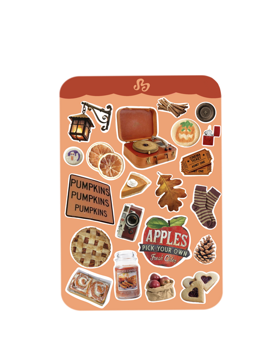 I love fall sticker sheet